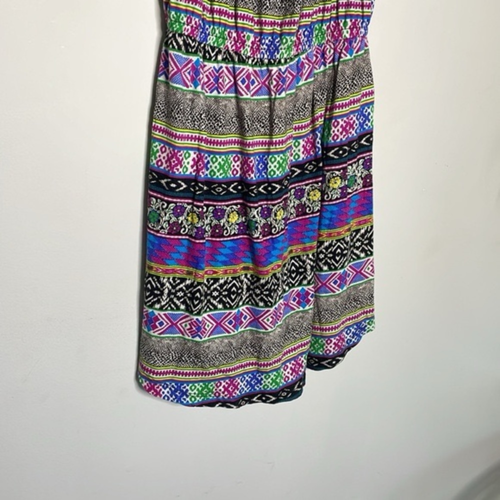 Billabong Purple and Blue Square Neck Midi Sundress - Picture 4 of 6